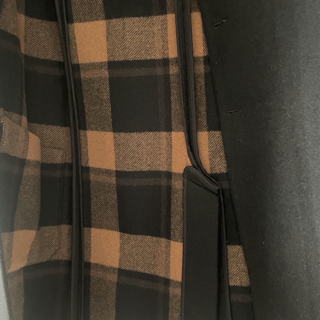 RAF SIMONS(ラフシモンズ)のRAF SIMONS Black Labo cape Coat ブラック48 メンズのジャケット/アウター(チェスターコート)の商品写真