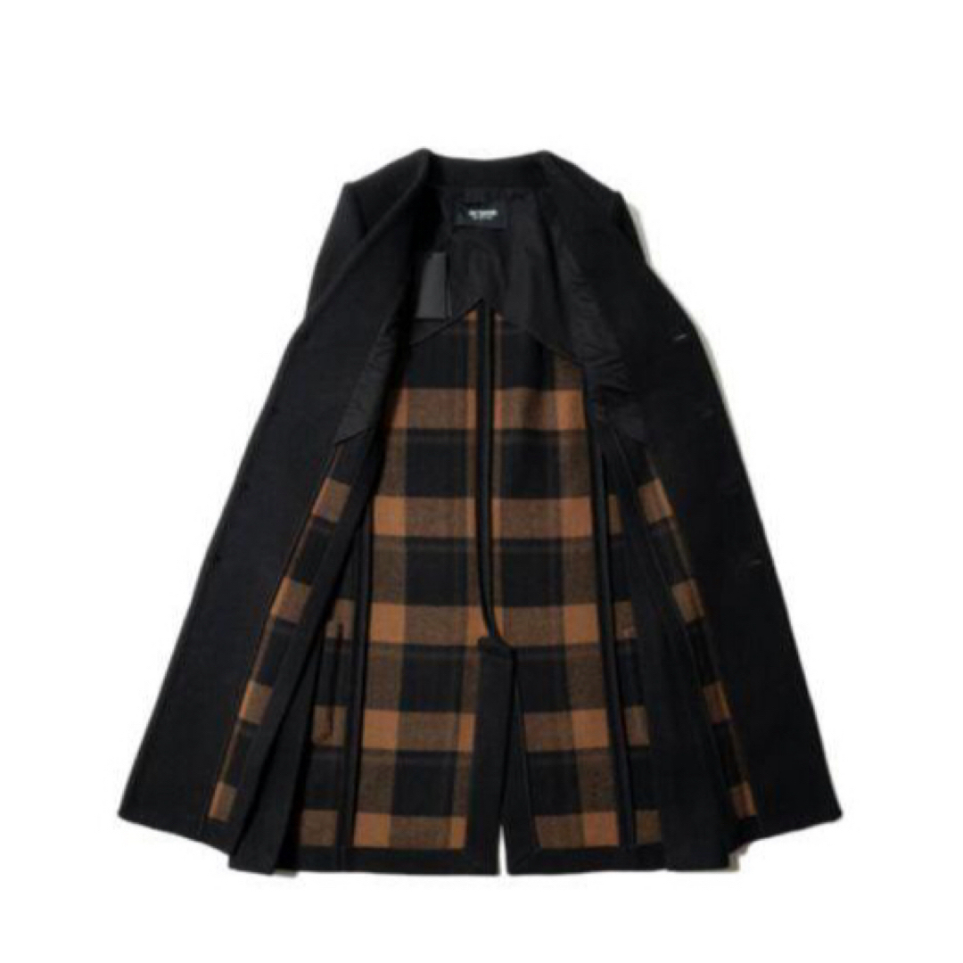 RAF SIMONS(ラフシモンズ)のRAF SIMONS Black Labo cape Coat ブラック48 メンズのジャケット/アウター(チェスターコート)の商品写真