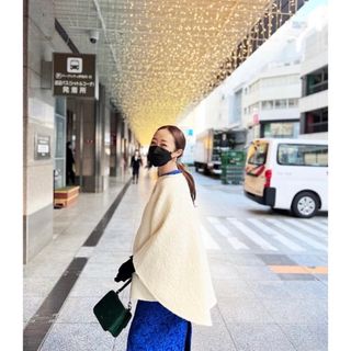 ヴァレンティノ(VALENTINO)の専用 ヴァレンティノ ランウェイ 神崎恵 ケープ ホワイト 極美品(ポンチョ)