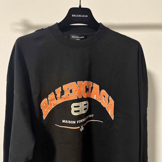 新品 BALENCIAGA バレンシアガ ロゴ 長袖Tシャツ M01