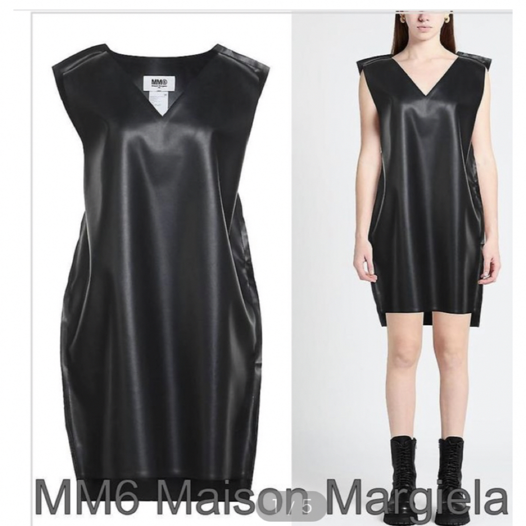 MM6 Maison Margiela フェイクレザードレス