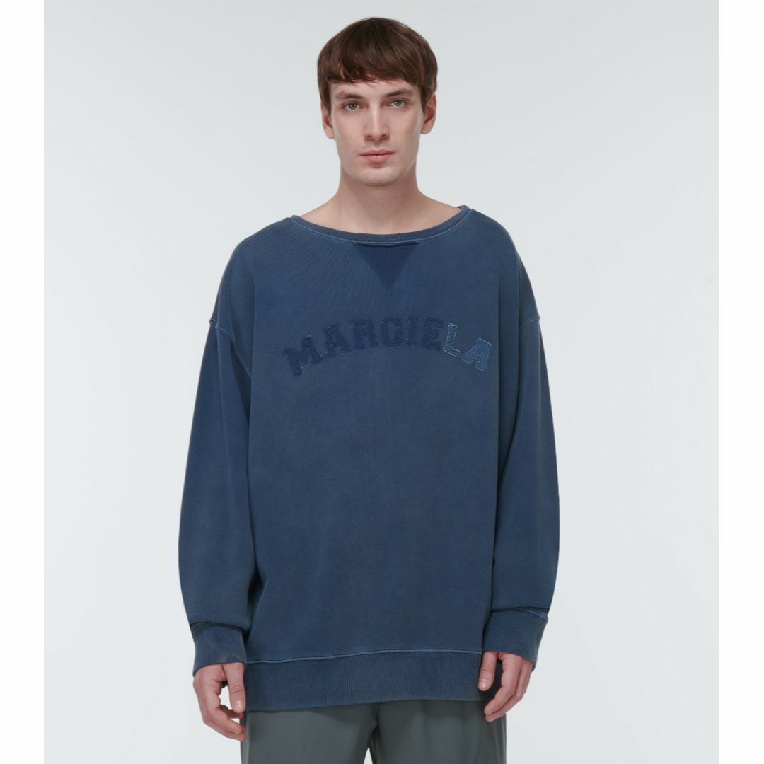 Maison Martin Margiela(マルタンマルジェラ)のマルジェラ blue スウェット ヴィンテージ加工 sizeS 23SS メンズのトップス(スウェット)の商品写真