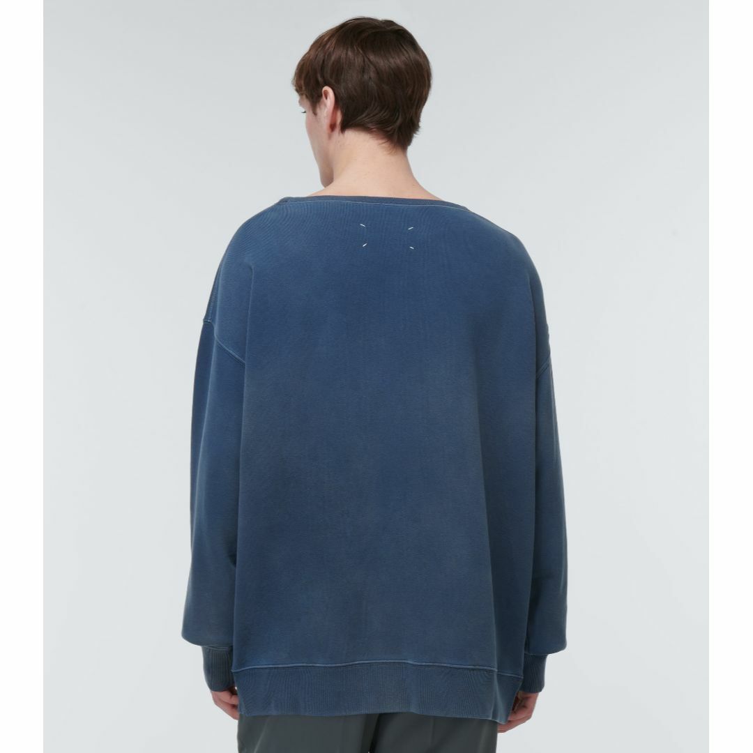 Maison Martin Margiela(マルタンマルジェラ)のマルジェラ blue スウェット ヴィンテージ加工 sizeS 23SS メンズのトップス(スウェット)の商品写真