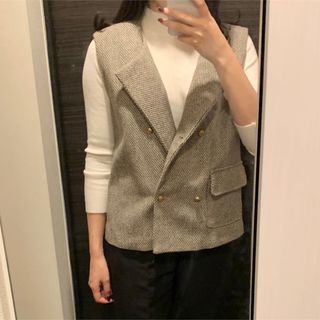 ザラ(ZARA)のツイードベスト(ベスト/ジレ)