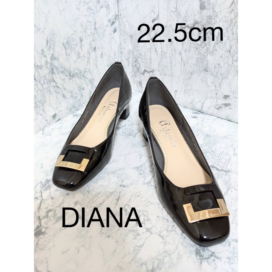 DIANA - DIANA パンプス 22.5cm ブラックの通販 by くぅ's shop