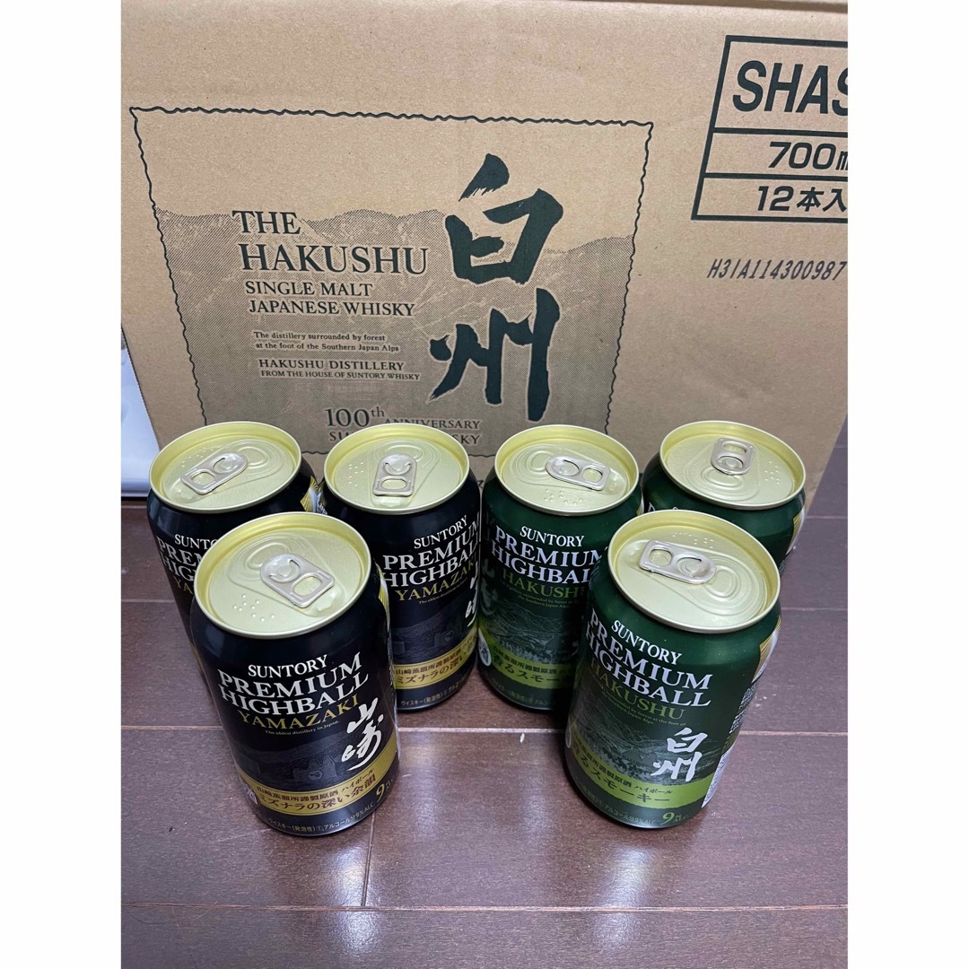 山崎　白州　プレミアムハイボール缶 食品/飲料/酒の酒(ウイスキー)の商品写真