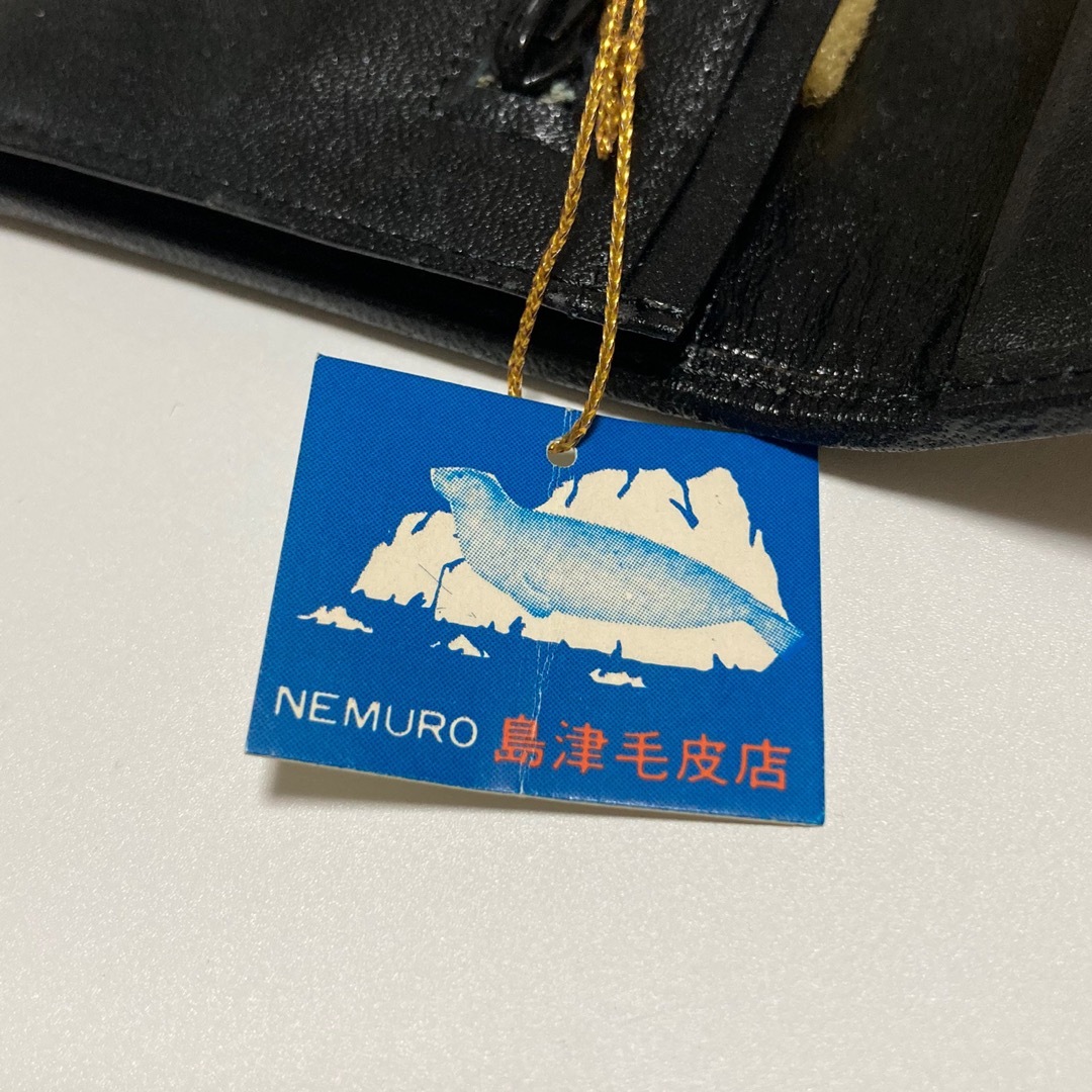 アザラシ毛皮 小銭入れ カードケース デッドストック 未使用 財布 革 レザー