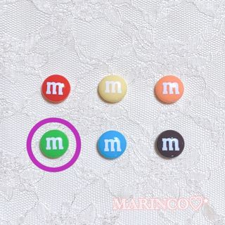 緑 マーブル チョコ お菓子 カラフルチョコリング／グリーン(NO.1047)(リング)