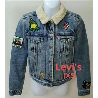 リーバイス(Levi's)の【再☆お値下げ】levi's☆ボア デニムジャケット♡アップリケ・オリジナル(Gジャン/デニムジャケット)