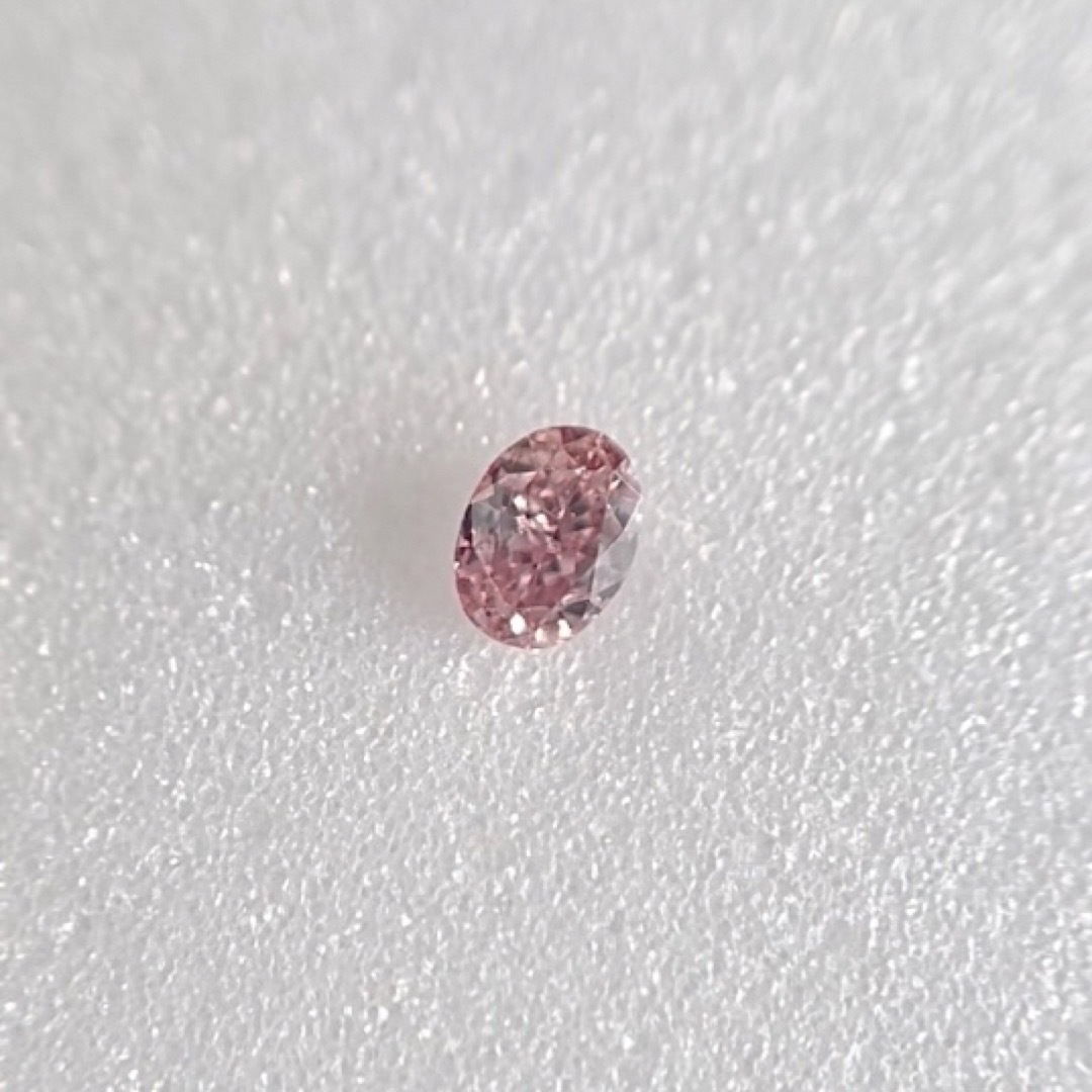 0.049ct 天然ピンクダイヤモンド FANCY PURPLISH PINK