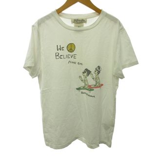 レミレリーフ(REMI RELIEF)のレミレリーフ プリントTシャツ カットソー 半袖 白 M IBO44(Tシャツ/カットソー(半袖/袖なし))