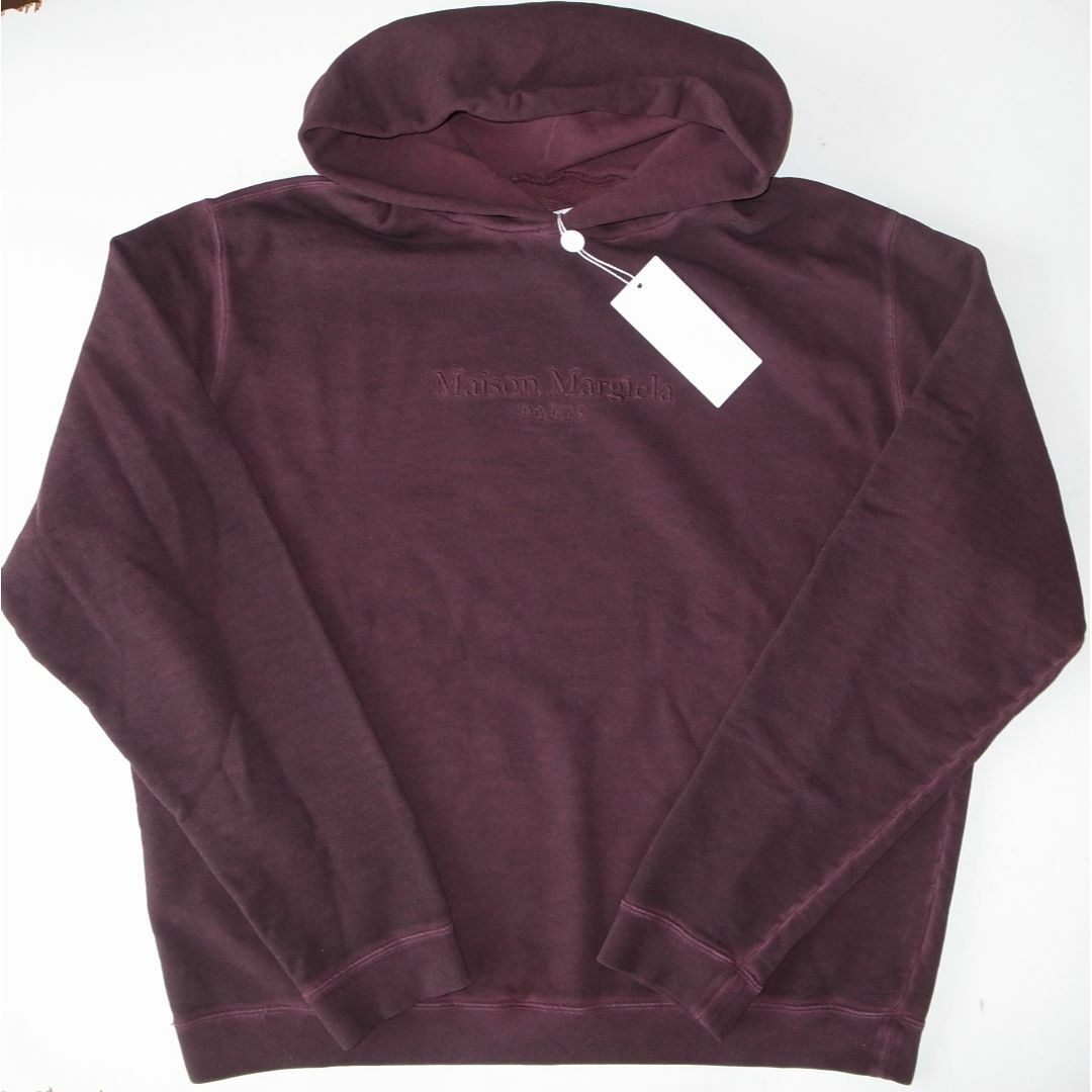 マルジェラ embroidered hoody パーカー 46 burgundyパーカー