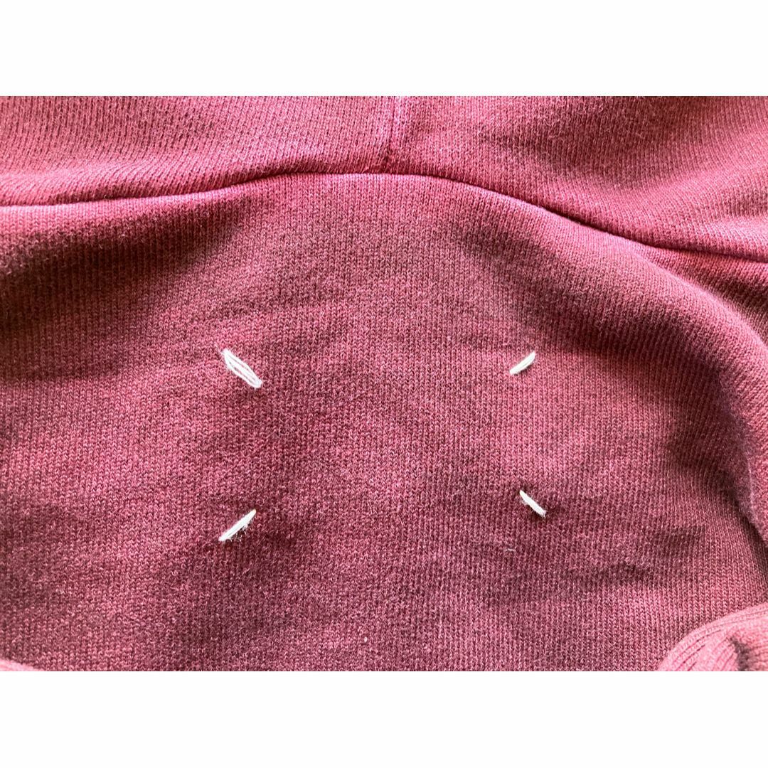 マルジェラ embroidered hoody パーカー 46 burgundy