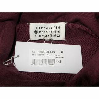 マルジェラ embroidered hoody パーカー 46 burgundy