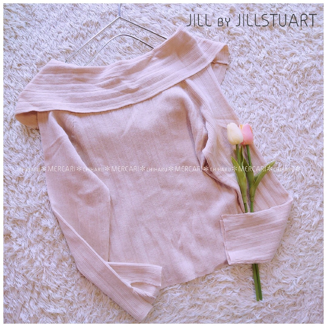 JILL by JILLSTUART(ジルバイジルスチュアート)の《JILL by JILLSTUART》バックディティールオフショルニット レディースのトップス(ニット/セーター)の商品写真