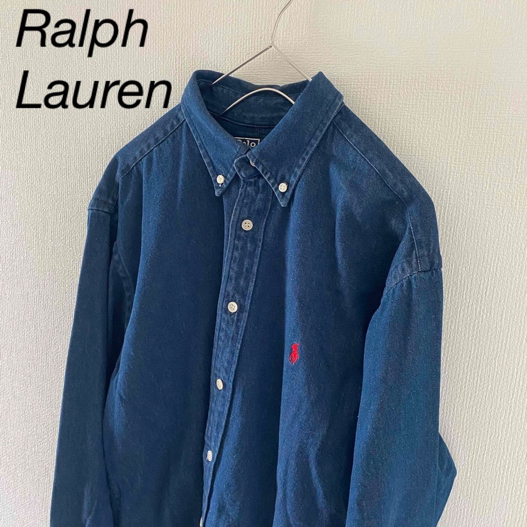 RalphLaurenラルフローレンデニム長袖シャツxlインディゴメンズ | フリマアプリ ラクマ