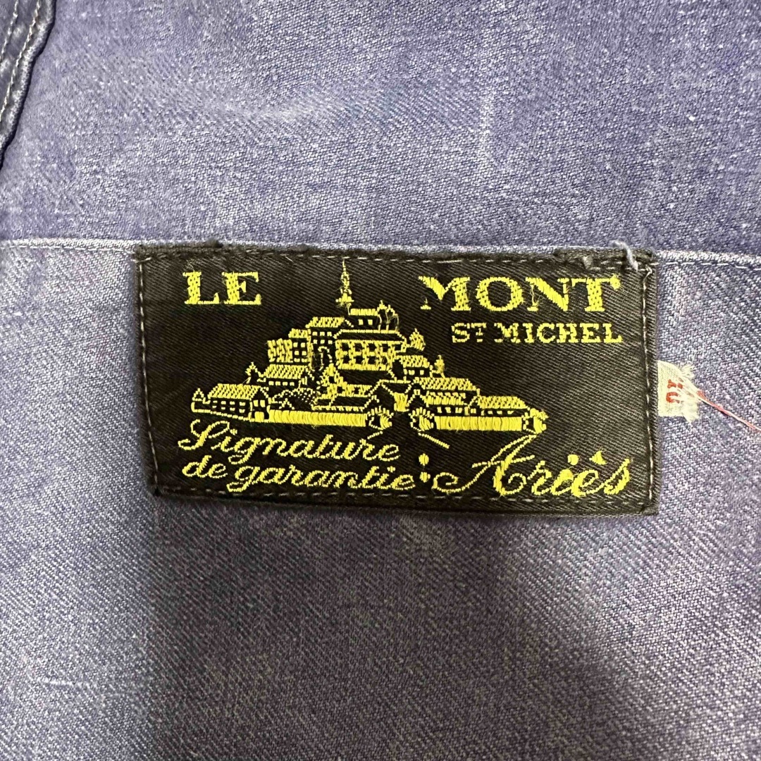 LE MONT ST MICHEL ブルーコットンツイル　ワークジャケット