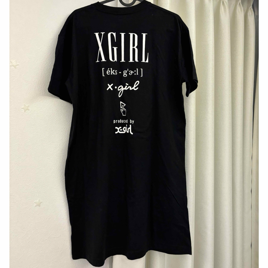 X-girl(エックスガール)のxgirl ロングTシャツ レディースのトップス(Tシャツ(半袖/袖なし))の商品写真