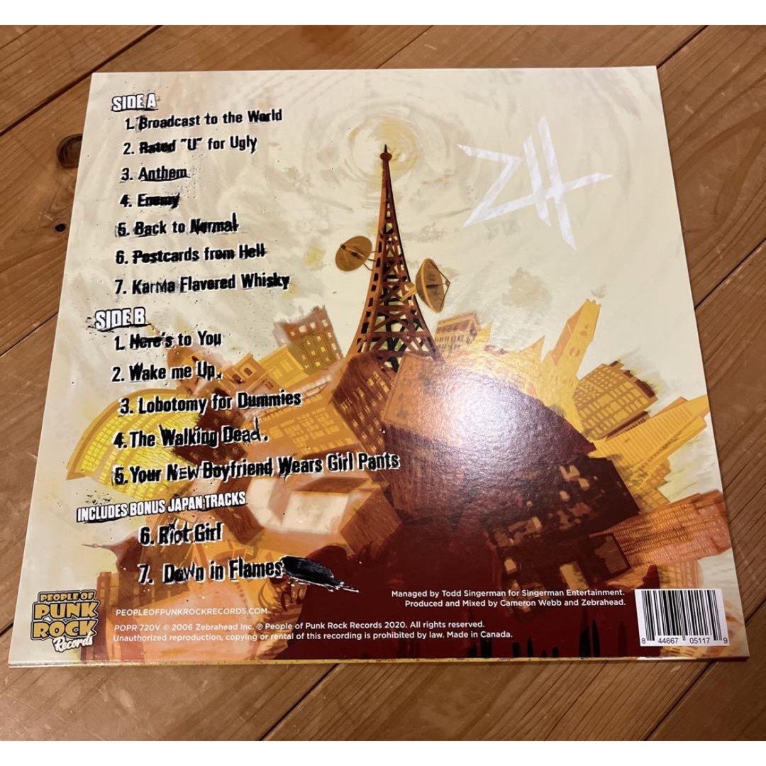 zebrahead レコード アルバム カラー盤 1