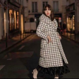 ハーリップトゥ(Her lip to)のLoop Yarn Tweed Belted Down Coat(ダウンコート)