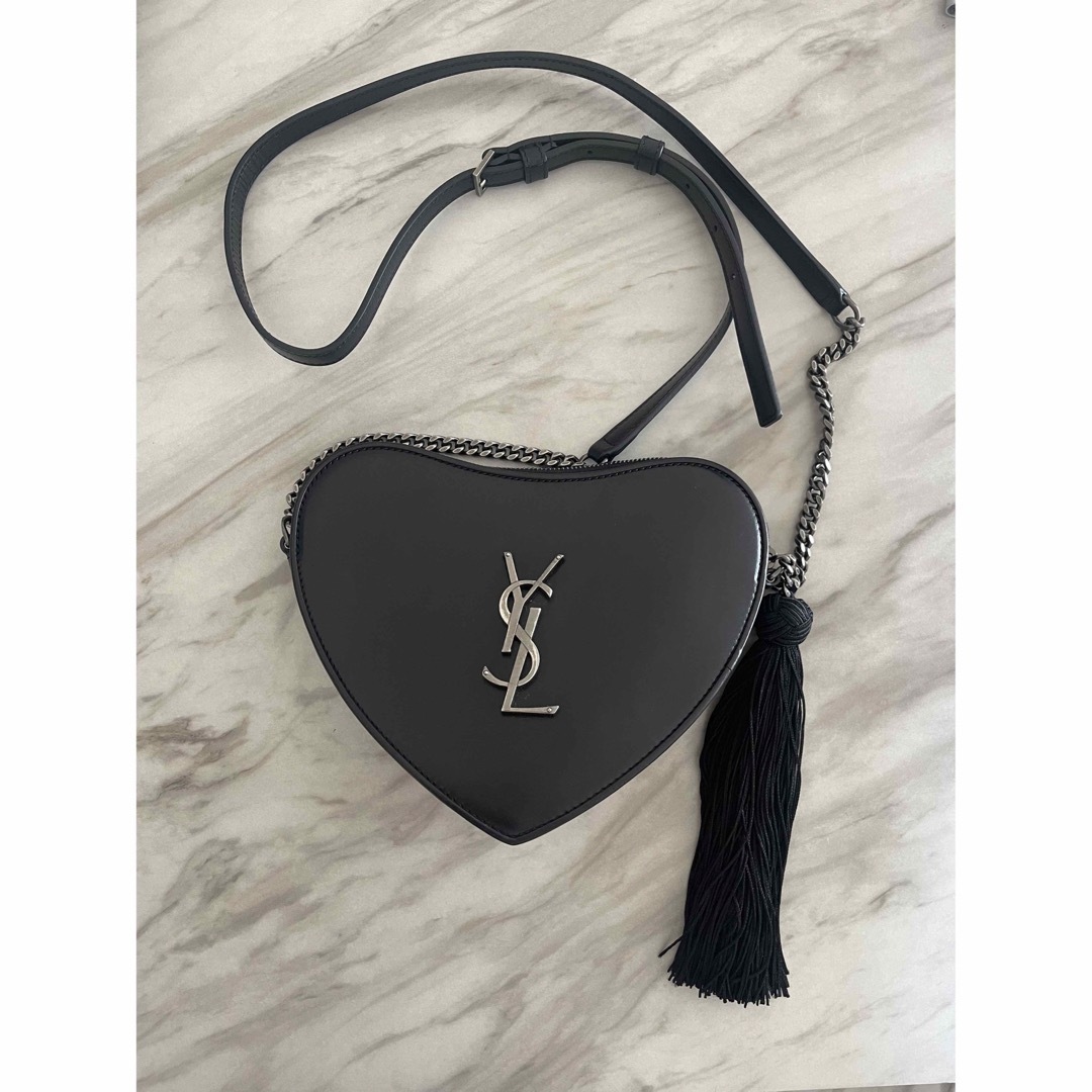 Yves Saint Laurent(イヴサンローラン)のSAINT LAURENT♡ハートチェーンバッグ♡ レディースのバッグ(ショルダーバッグ)の商品写真