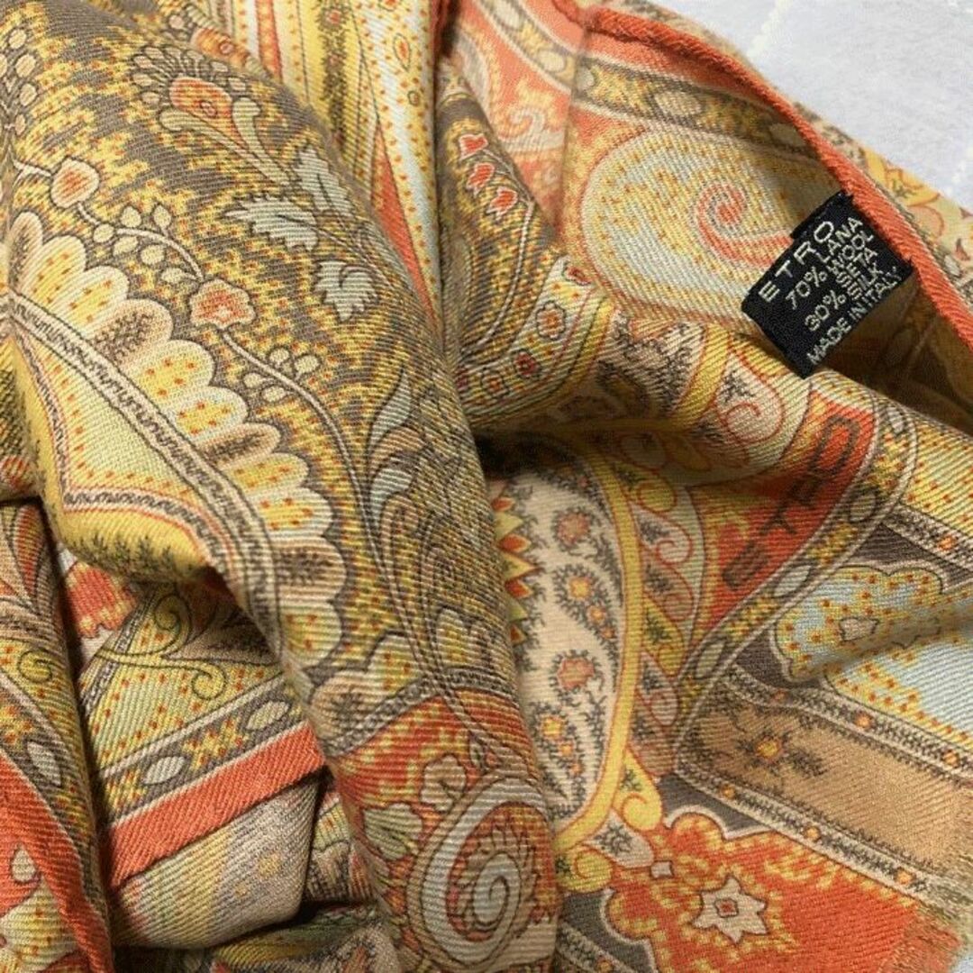 ETRO(エトロ)の【ETRO】 ウールシルク　ストール レディースのファッション小物(バンダナ/スカーフ)の商品写真