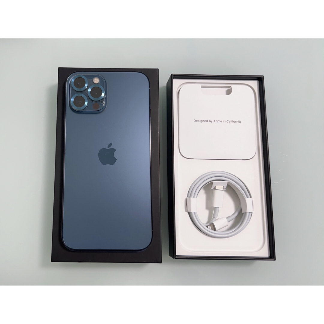 iPhone - iPhone 12 Pro Max パシフィックブルー 256 GBの+