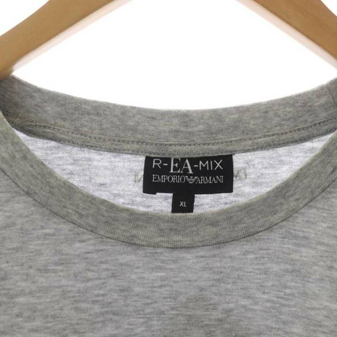 Emporio Armani(エンポリオアルマーニ)のEMPORIO ARMANI Tシャツ プルオーバー 半袖 XL グレー 白 メンズのトップス(Tシャツ/カットソー(半袖/袖なし))の商品写真