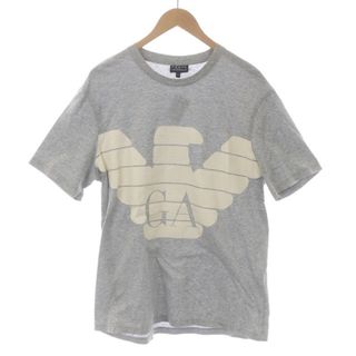 エンポリオアルマーニ(Emporio Armani)のEMPORIO ARMANI Tシャツ プルオーバー 半袖 XL グレー 白(Tシャツ/カットソー(半袖/袖なし))