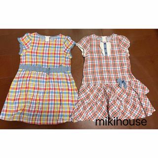 ミキハウス(mikihouse)の美品 ミキハウス　ワンピース　2点(ワンピース)