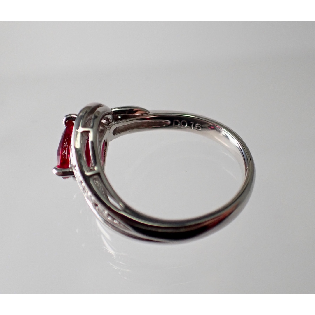 天然極上ルビー 0.861ct ダイヤモンド Pt900 プラチナリング 指輪