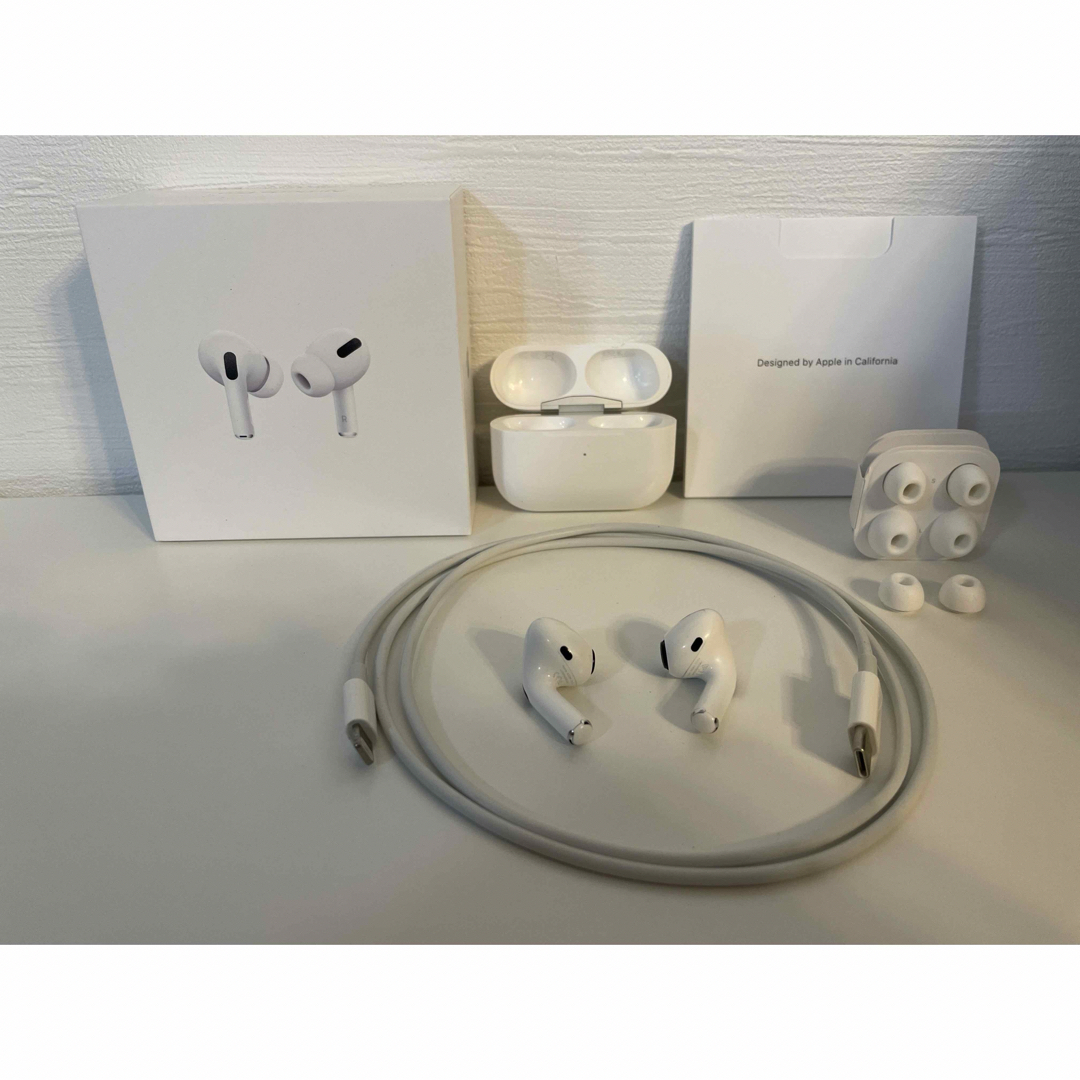 ◎メーカーapple純正品/AirPods Pro 第一世代/右耳・左耳・充電ケース/一式