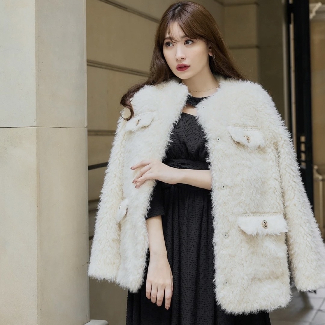 Her lip to Royal Faux Fur Coatレディース