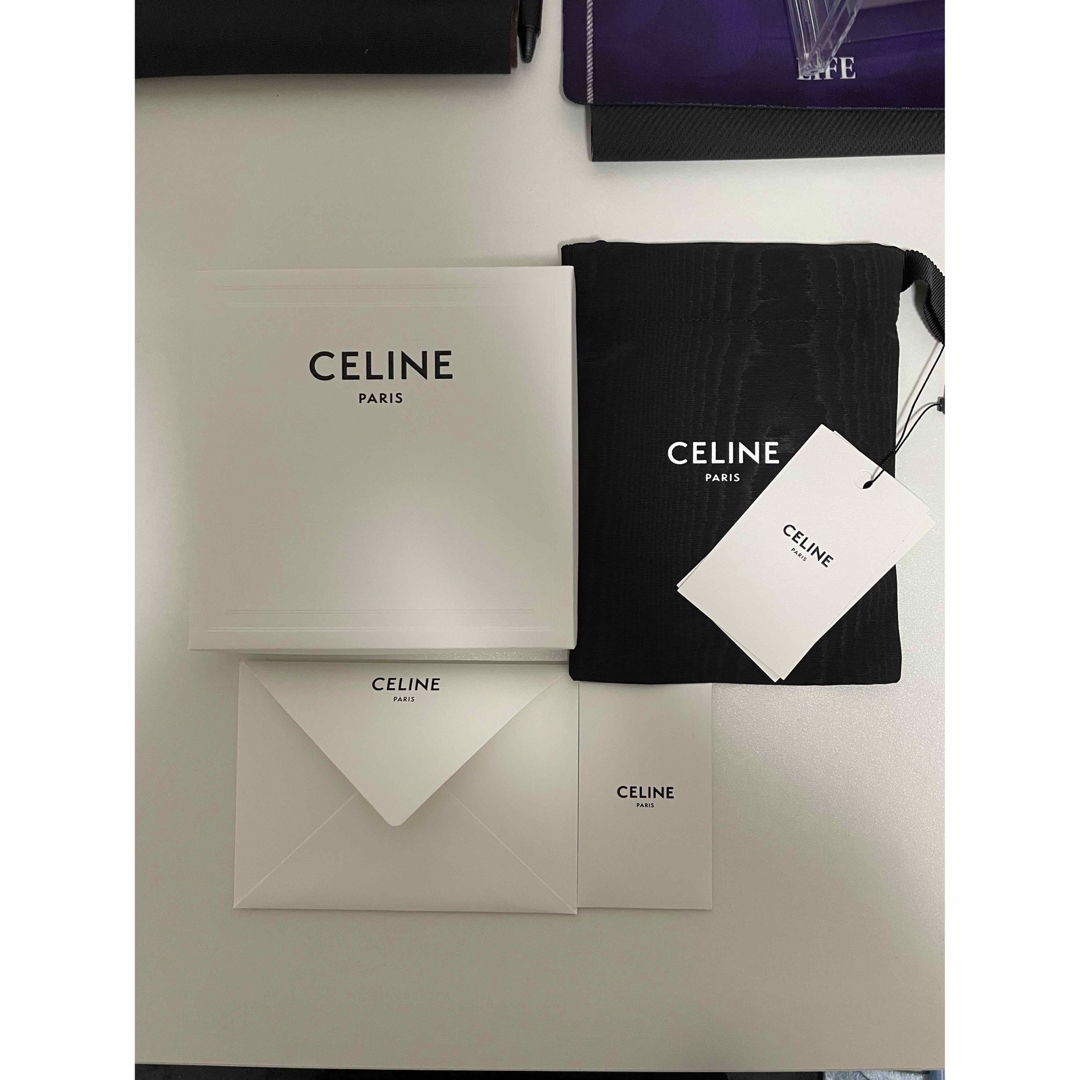 CELINE セリーヌ　ラウンドファスナー　2つ折り財布　ブラック 8