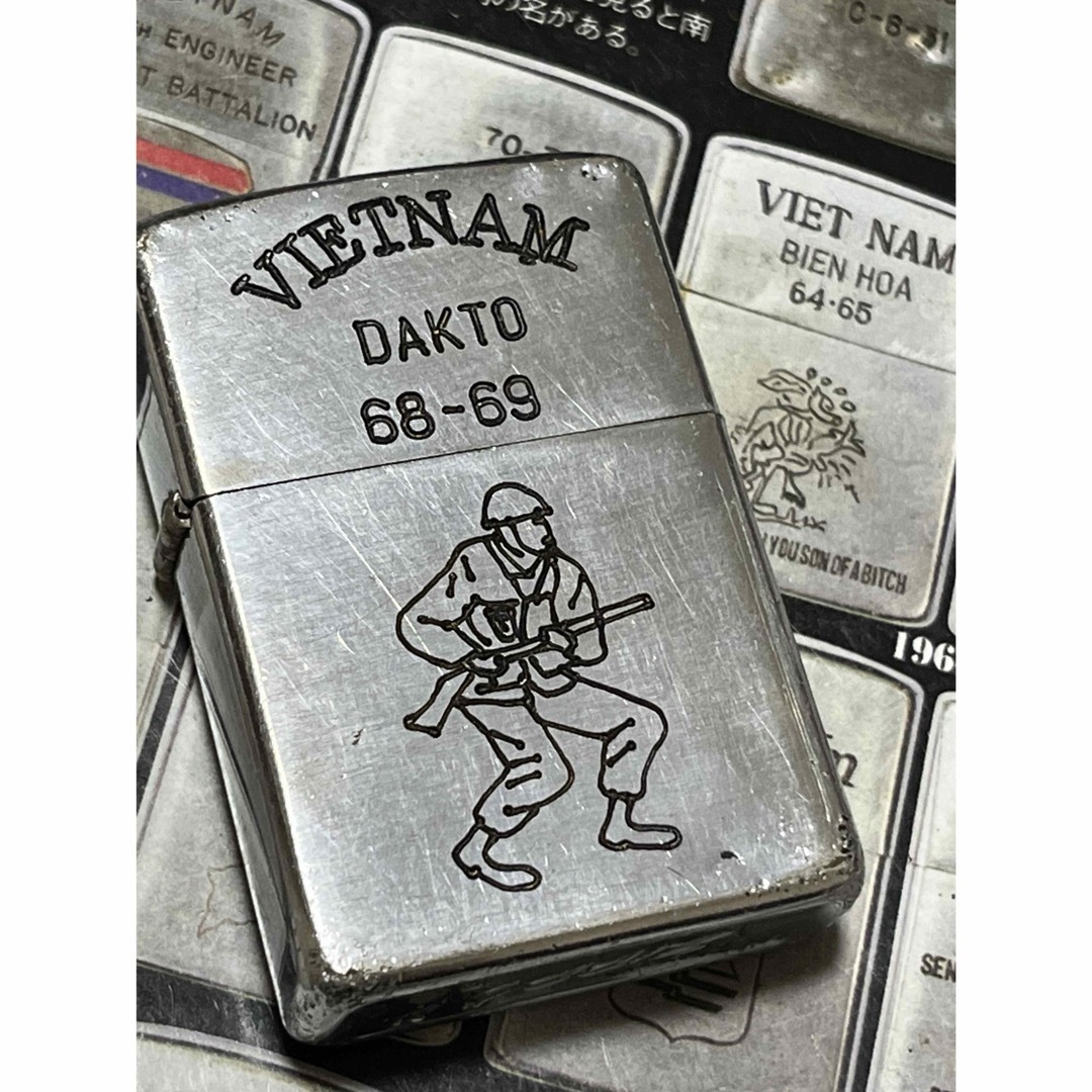 ベトナムZIPPO】本物 1968年製ベトナムジッポー「兵士」DAKTO-