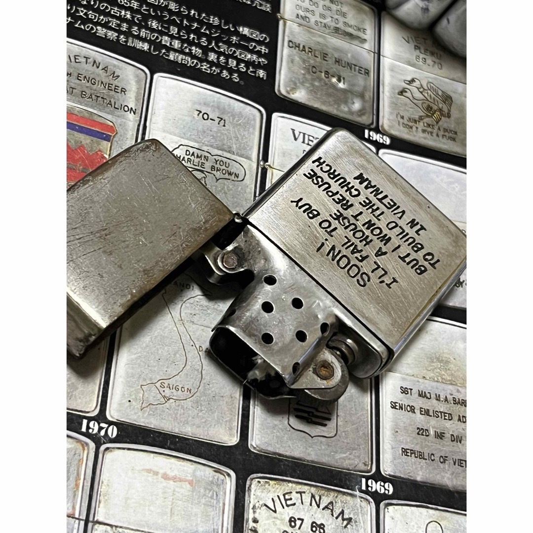 【ベトナムZIPPO】本物 1968年製ベトナムジッポー「空挺徽章」DA NAN