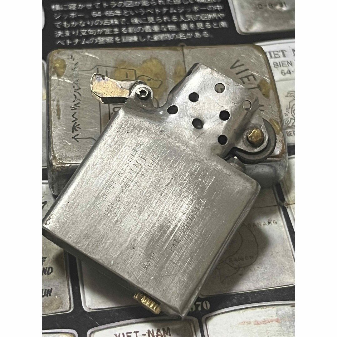 【ベトナムZIPPO】本物 1968年製ベトナムジッポー「第1歩兵師団」VIET