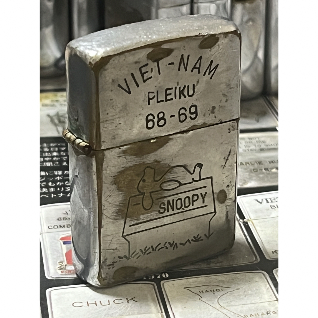 【ベトナムZIPPO】本物 1968年製ベトナムジッポー「第1歩兵師団」VIET