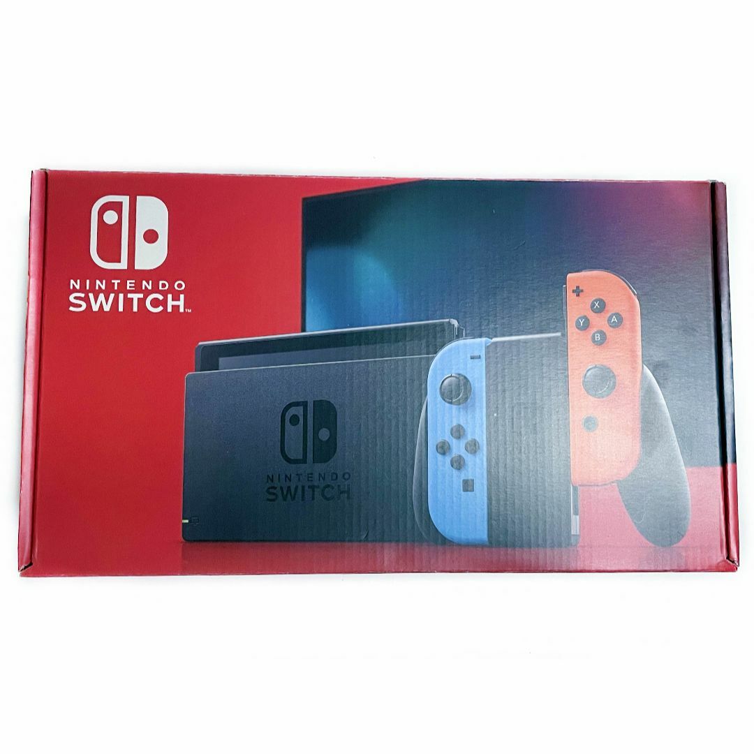 美品 新型 NINTENDO 任天堂 スイッチ Switch ブルーレッド