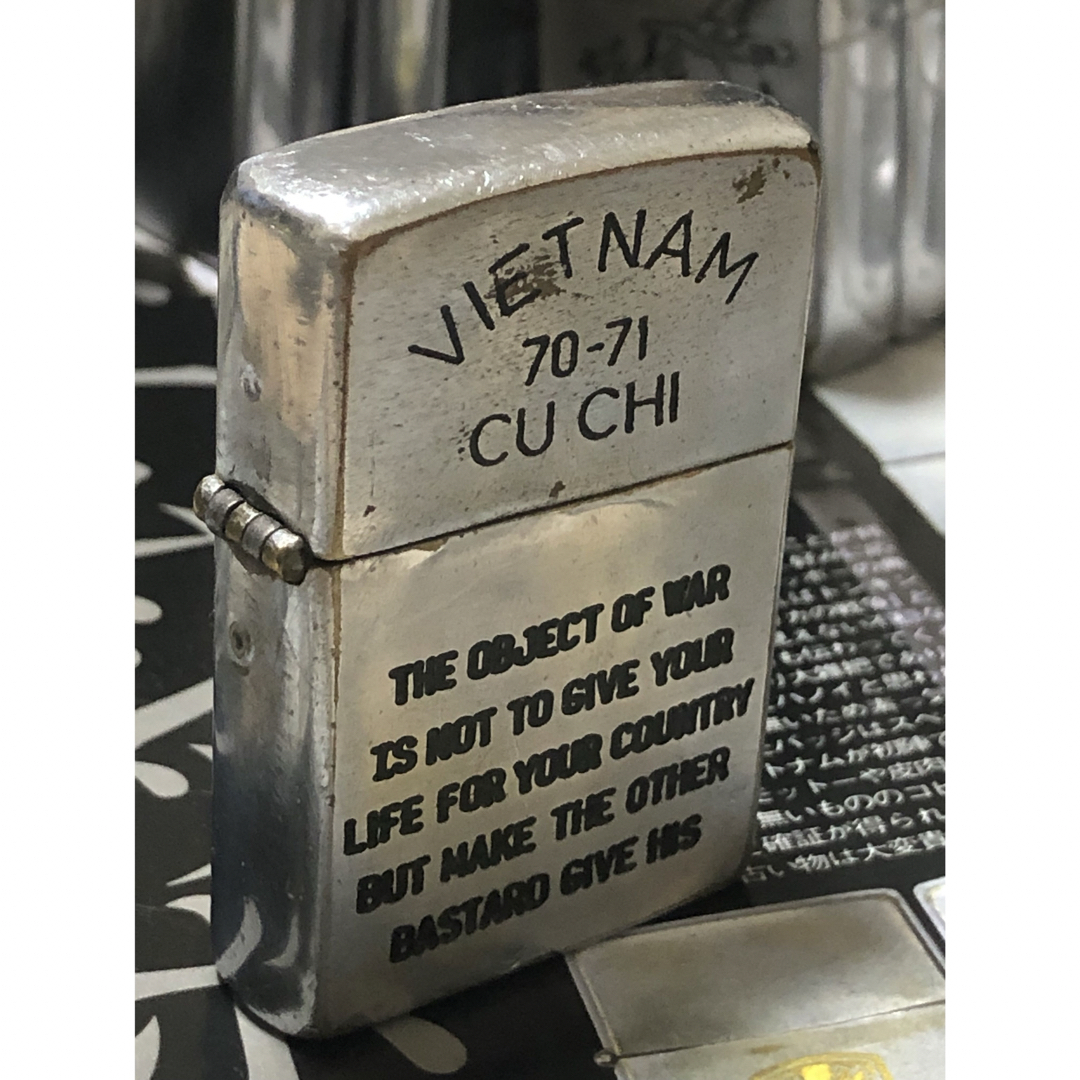 【ベトナムZIPPO】本物 1970年製ベトナムジッポー「ピースマーク」VIET