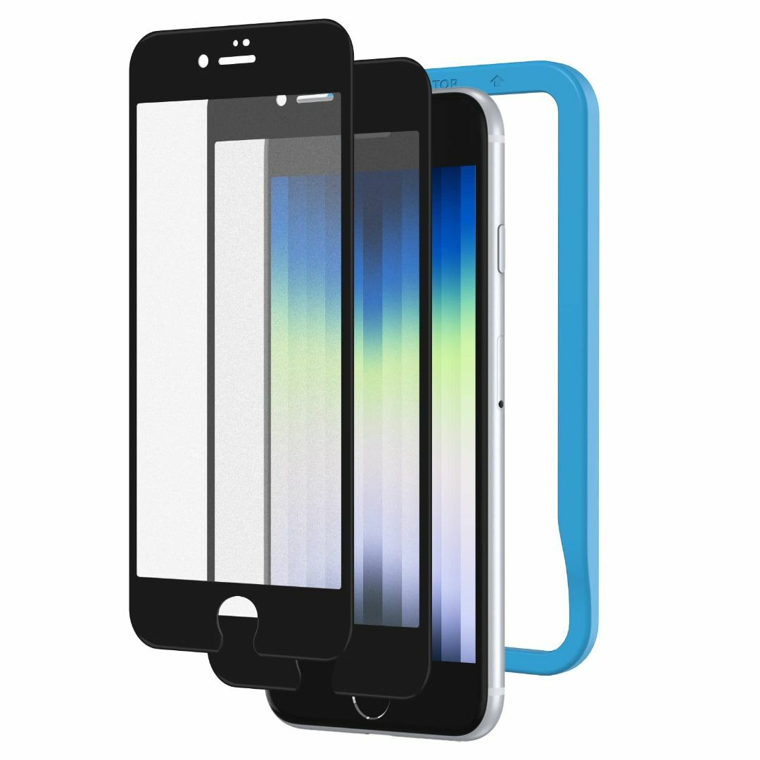 アンチグレア NIMASO 強化ガラスフィルム iPhone SE 第3世代 用