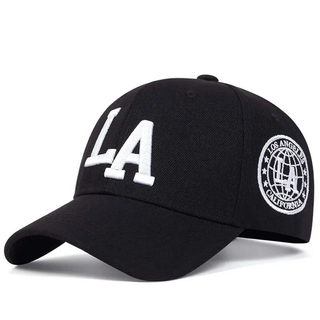レア物新品 LAロゴ ブラックキャップ 帽子LA ベースボール ストリートレア (キャップ)