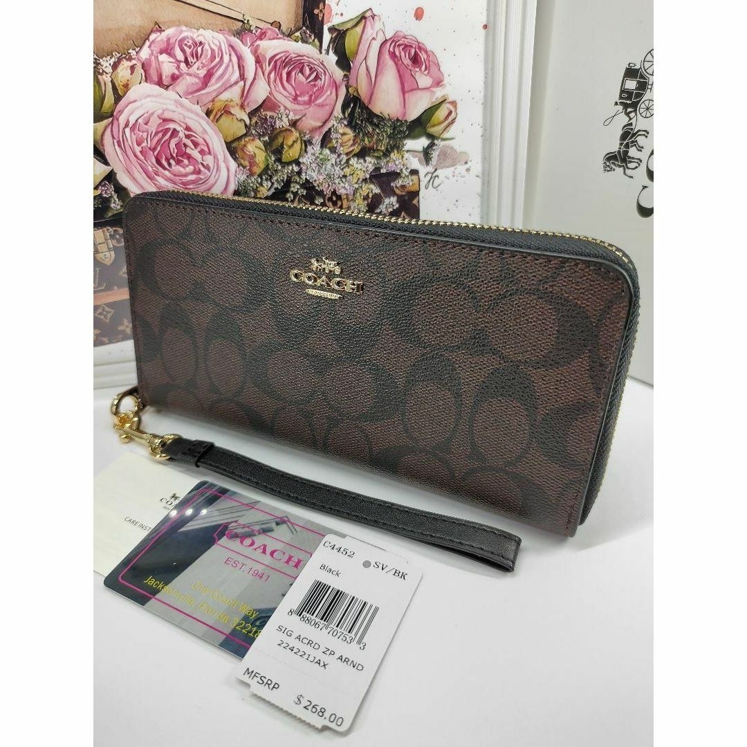 COACH - ⏹未使用⏹️C4452 COACH コーチ 長財布 ダークブラウン