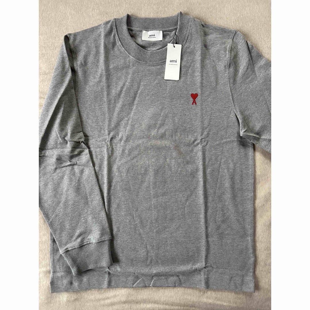 XXL新品 AMI Paris アミ グラフィック ロング Tシャツ グレー