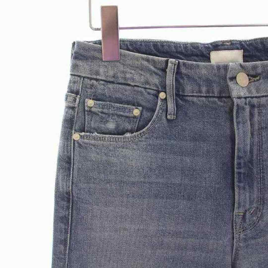 【3×1/スリーバイワン】Cropped Flare Denim グレー 25