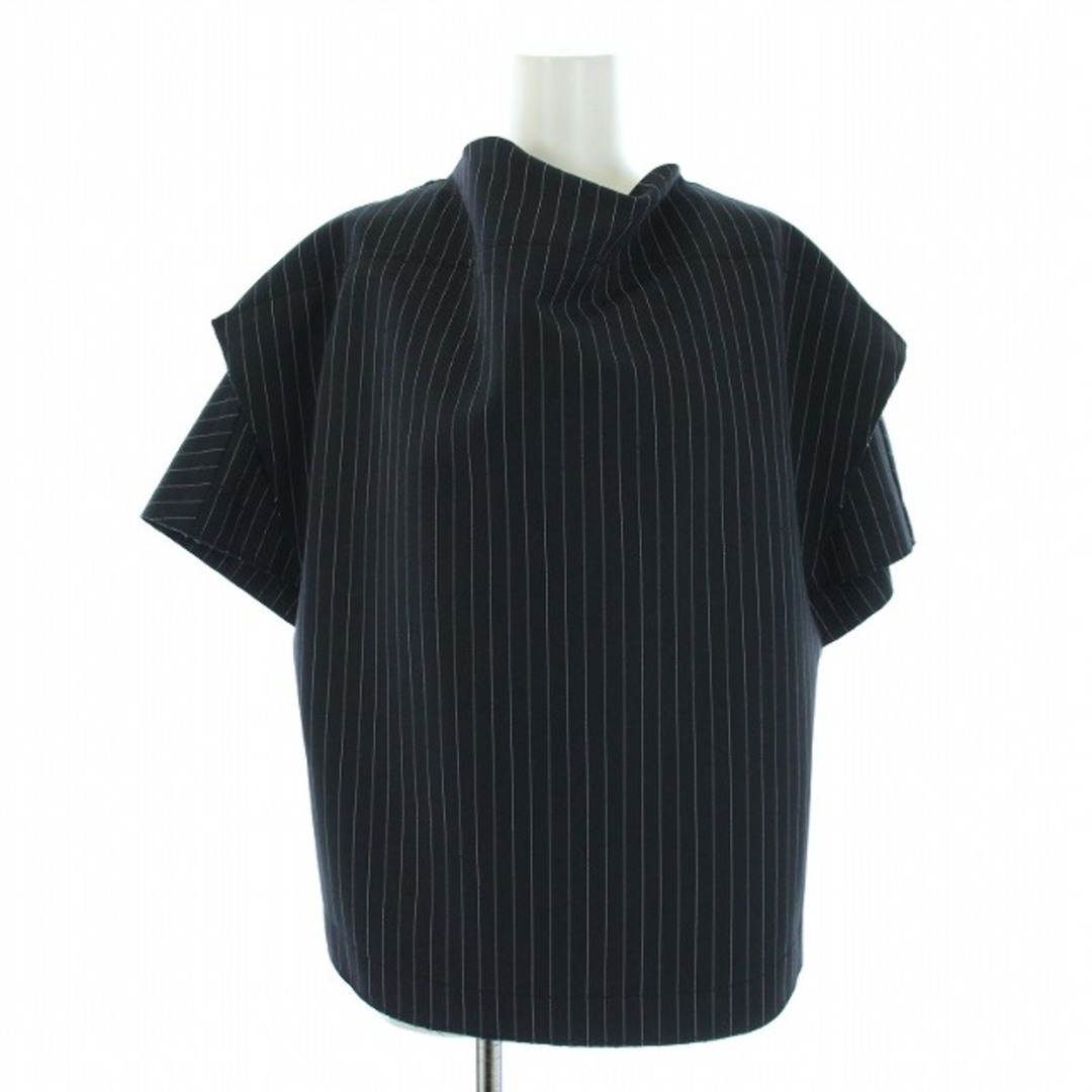 ウェルダン 2022 NAVY COWL NECK TOP シャツ S 紺