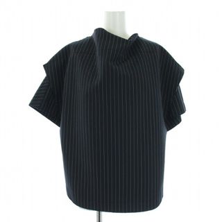 アザー(other)のウェルダン 2022 NAVY COWL NECK TOP シャツ S 紺(シャツ/ブラウス(半袖/袖なし))