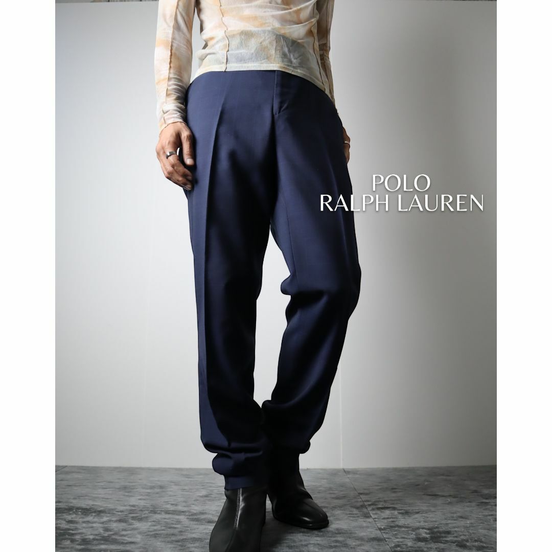 POLO RALPH LAUREN(ポロラルフローレン)の【ポロラルフローレン】ウィンドウペンチェック ウール スラックス イタリア製 メンズのパンツ(スラックス)の商品写真