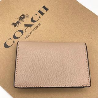 COACH - 【COACH新品】☆大人気☆ビジネス カード ケース☆トープ 