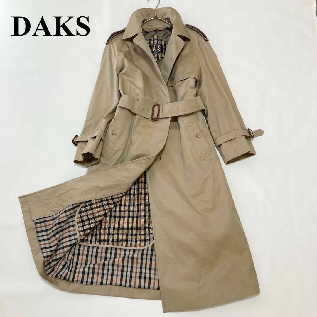 DAKS ダックス　ロングコート　ベージュ